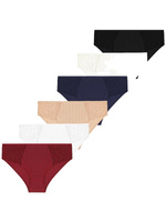 Chiloți clasici damă Set 6 bucăți Multicolor