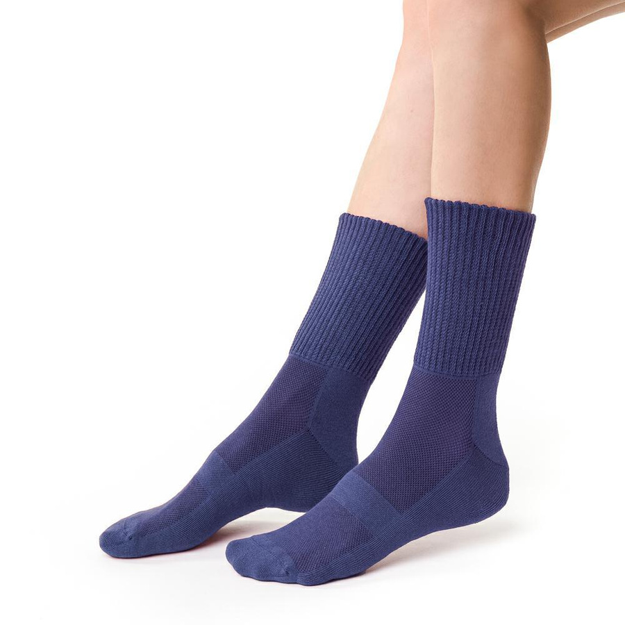 Damen-Sport-Halbfrotteesocken mit hoher Rippung Steven