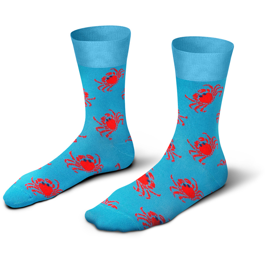 Socken Funny Krab Bunt