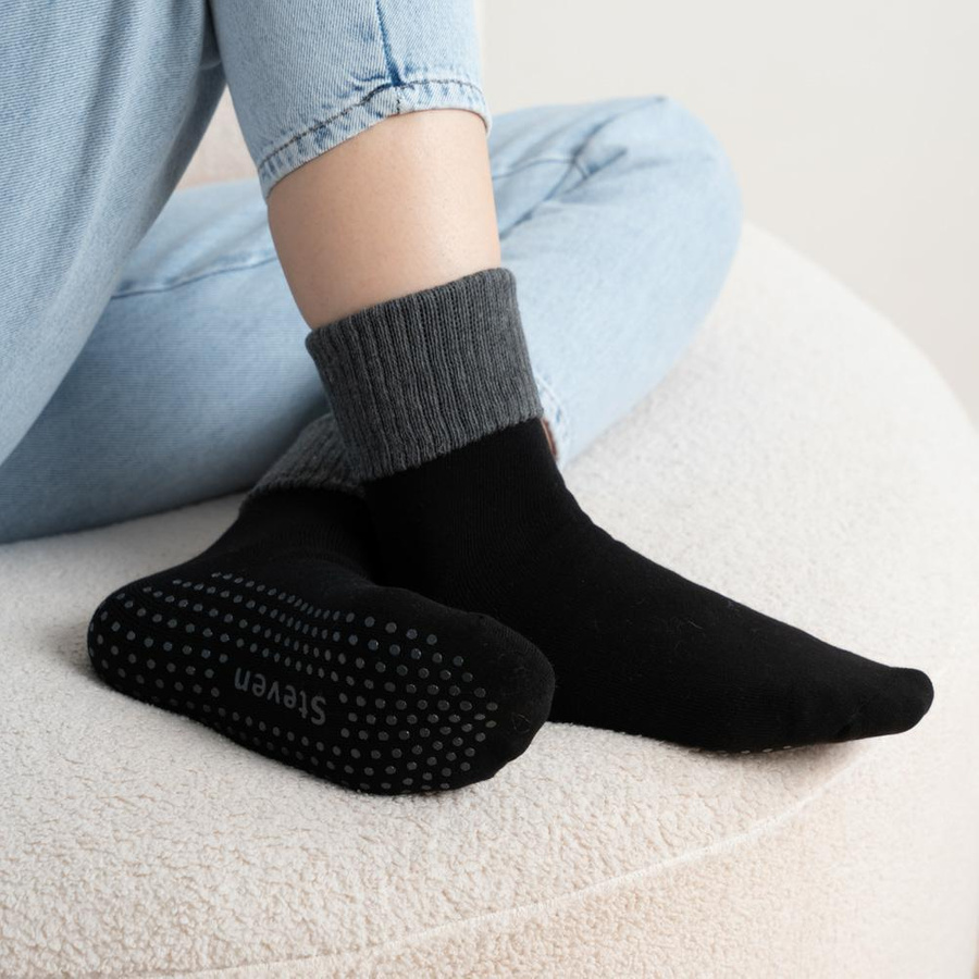 Frotteesocken Serie Schwarz