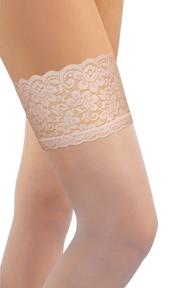 Selbsttragende Strümpfe Romantica Transparent