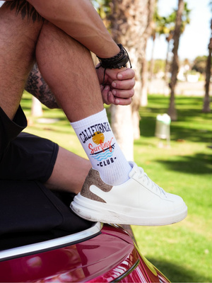 Herrensocken Go! California Weiß