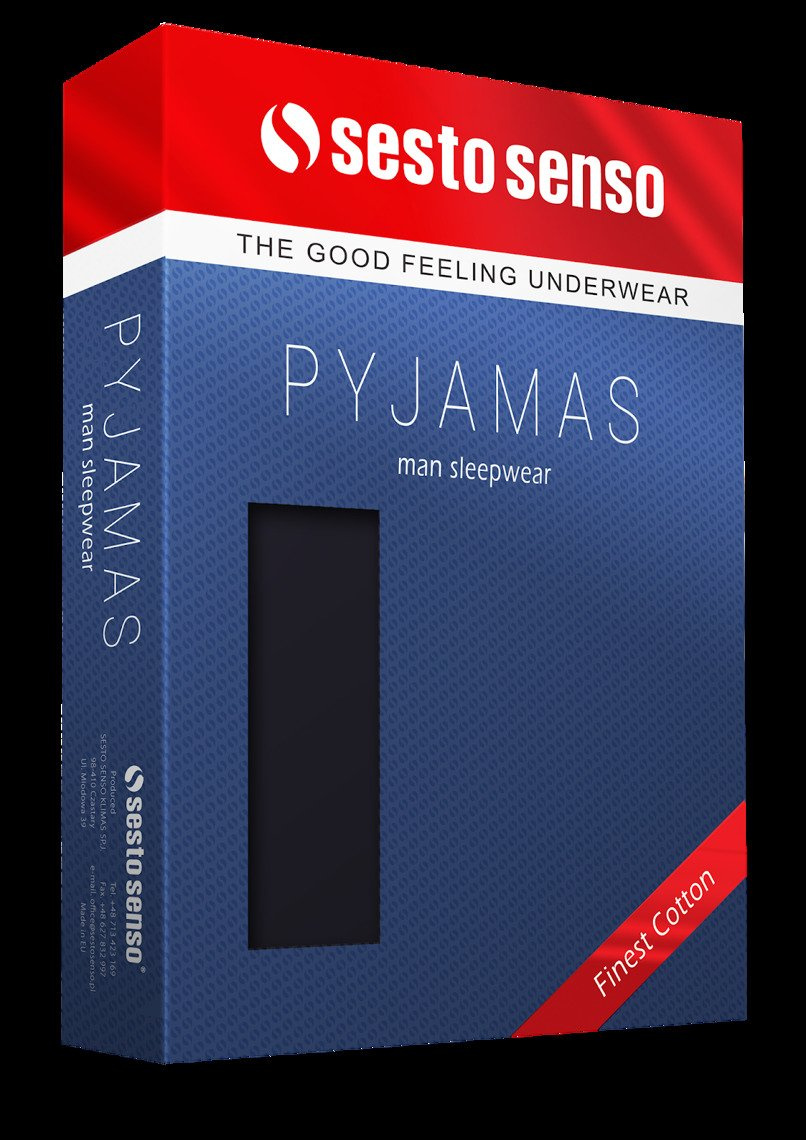 Herren Schlafanzug mit langen Ärmeln Jasiek 2576/26