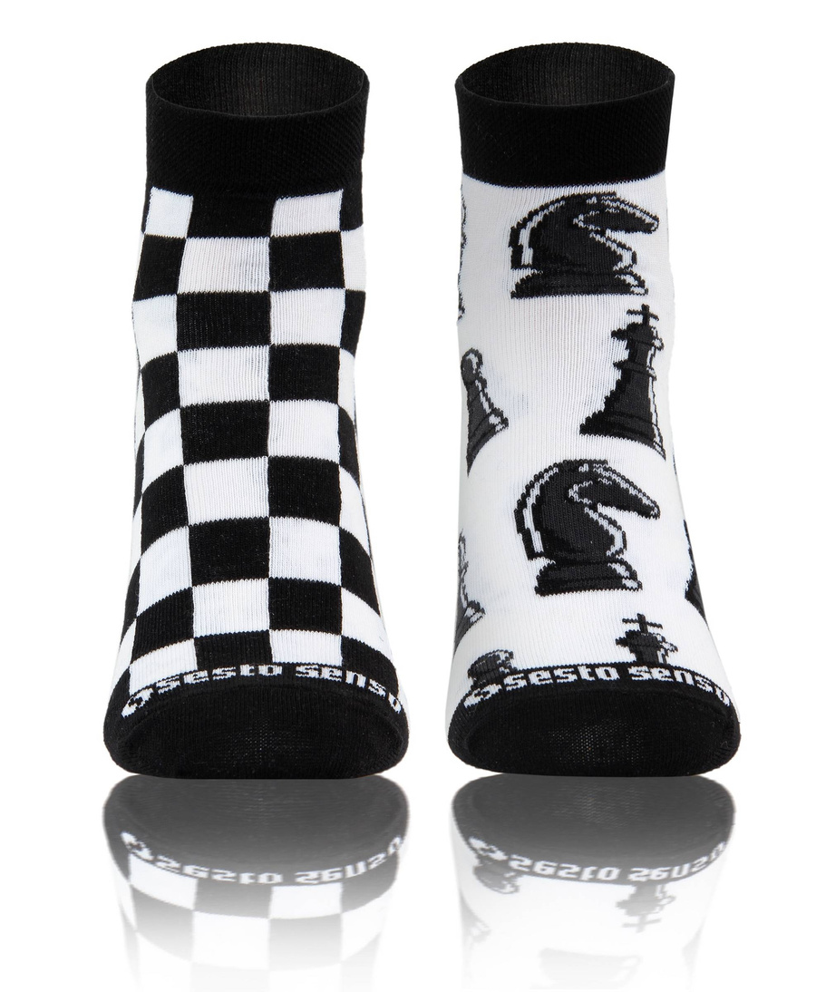 Kolorowe śmieszne ZAKOSTKI SKARPETY FINEST Sesto Senso