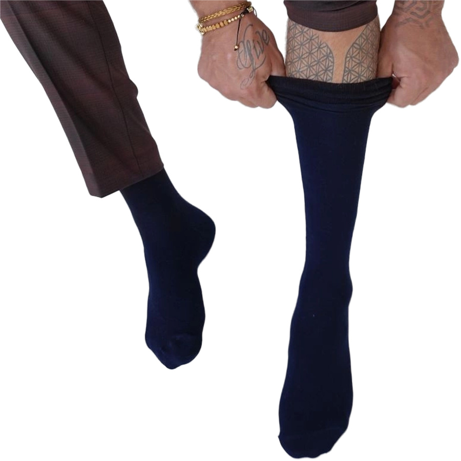 Herren-Kniestrümpfe uni 194