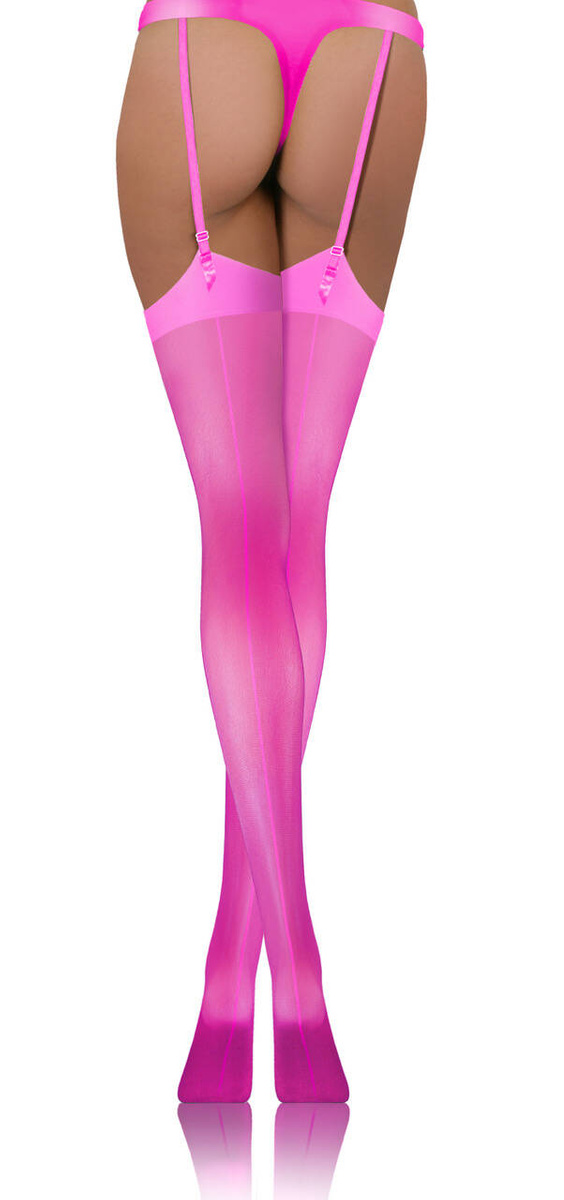 Sesto Senso Damen Pończochy PDP 02 – Elegante Strümpfe mit Naht, Elastsich, Komfortabel, 89% Polyamid, 20 DEN, Halbmatte Optik, Ohne Muster, Ideal für Arbeit und Romantische Anlässe, Rosa