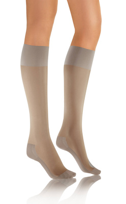 Sesto Senso Damen Podkolanówki – Massierende Sohle, 20 Den, Poliamid-Elastan Mix, Nicht-Drückend, Unterstützt Durchblutung, Elegant Halbtransparent, 3er Pack, Schwarz