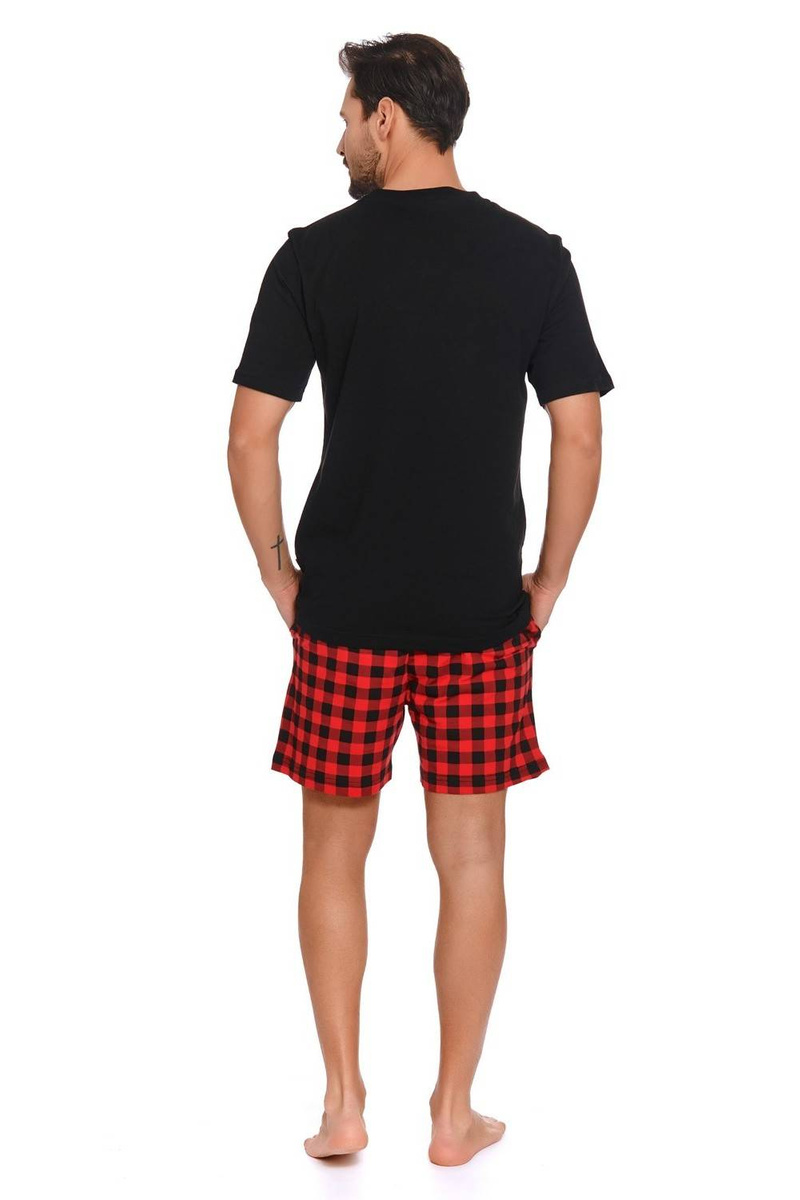 Doctor Nap Męska piżama King z czerwonymi spodenkami