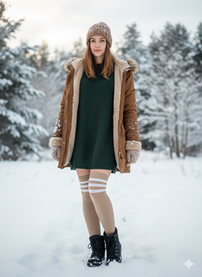 Socken mit drei Streifen