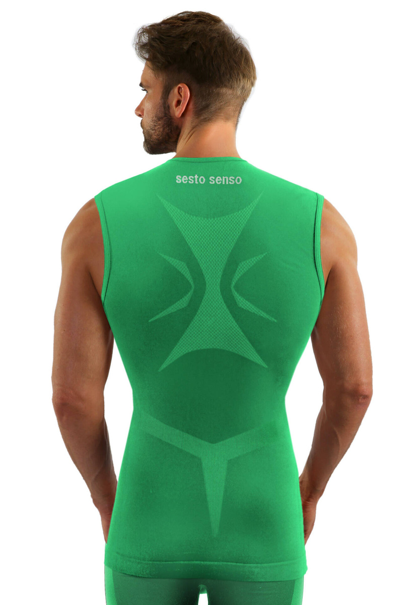 Ärmelloses Herrenunterhemd Thermo Active Grün