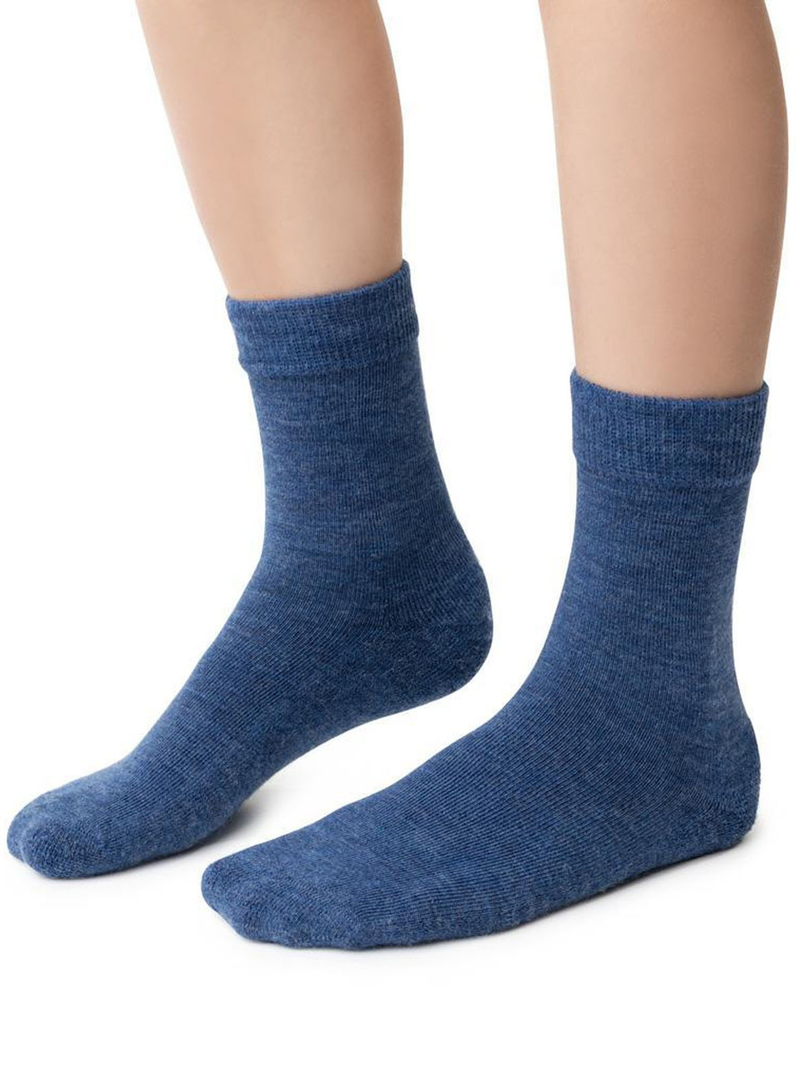 Halbfrottee-Socken aus Merinowolle für Kinder Art. 190