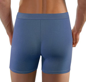 Sesto Senso Herren Baumwoll Boxershorts – Bequeme Unterwäsche mit Elastan, Atmungsaktiv, Flache Nähte, Ohne Druckstellen, Blau, für Männer