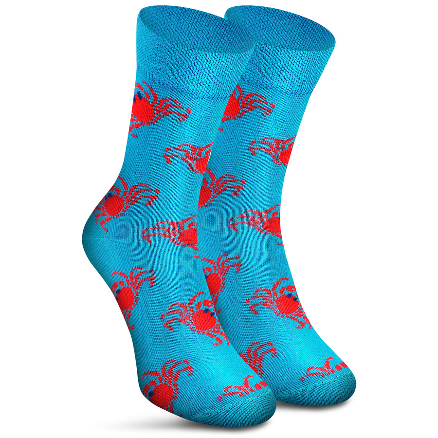 Socken Funny Krab Bunt