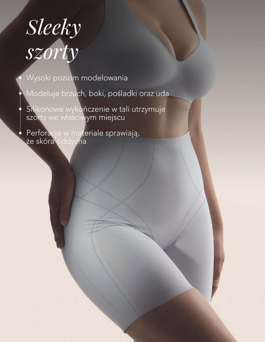 Schlüpfrige Modelliershorts Blau