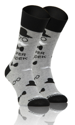 Herrensocken Dzień Babci i Dziadka Super Opa Grau