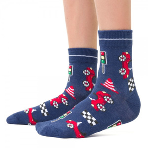 Jungensocken in Kunstautos. 014 CG383 Denim