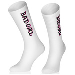 Super Retro-Socken mit Aufschriften für ihr Bad Girl