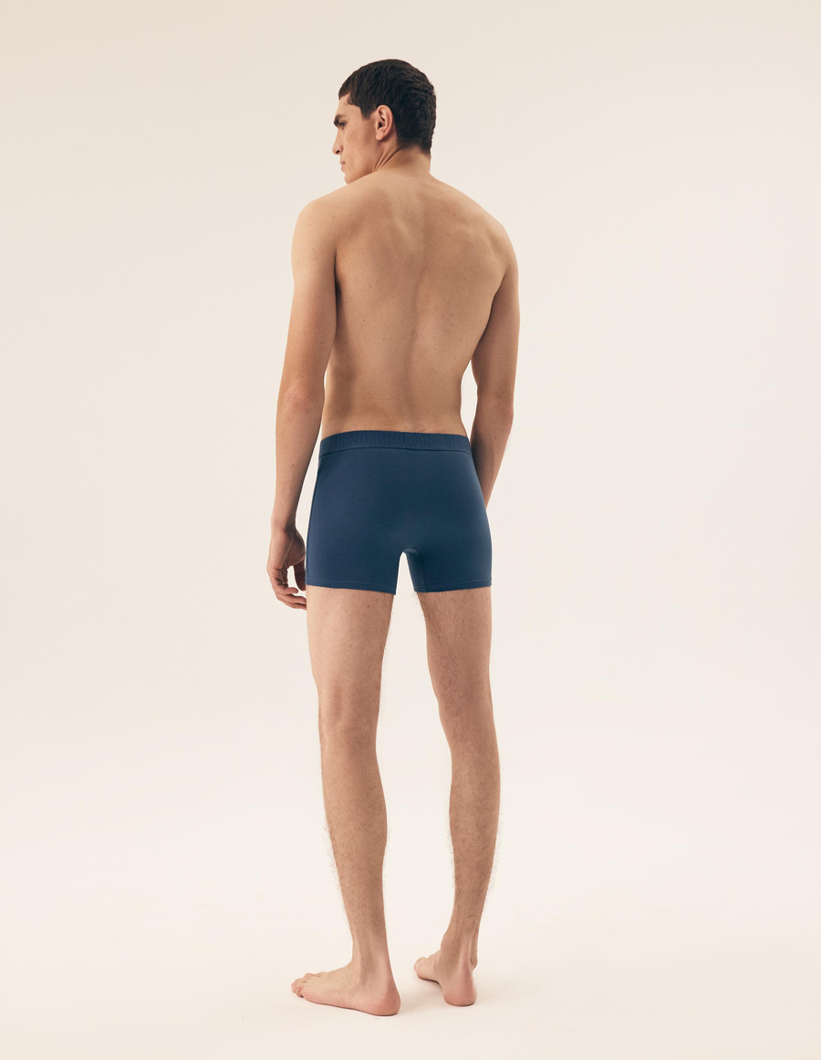 Long leg boxer shorts Solid 5-pack