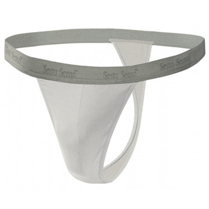 Sesto Senso Herren String Tanga – Bequeme Baumwollunterwäsche, Elastisch, Anatomic Passform, Flache Nähte, 3er Pack, Beige, Ideal für Alltag