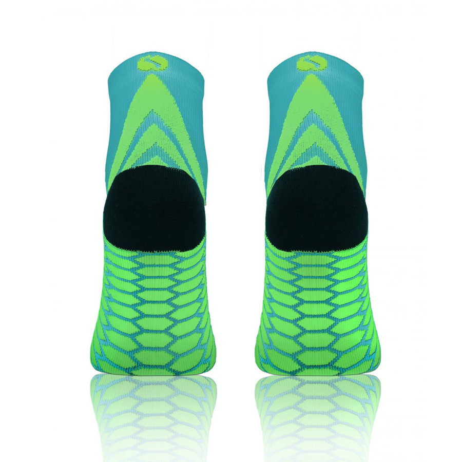 Sesto Senso Sport Kompressionssocken – Atmungsaktiv, Nahtlos, Anatomic Fit, Feuchtigkeitsregulierend, Unisex, Türkis, Poliamid-Elastan-Baumwolle Mix, Für Laufen und Sport, Kurze Länge