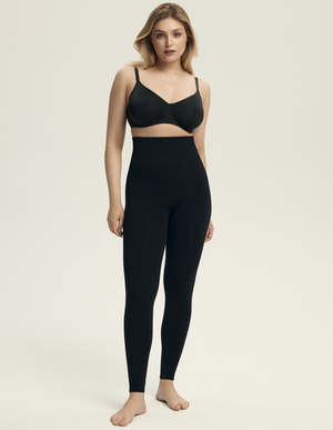 Shrinky Modeling Leggings Schwarz