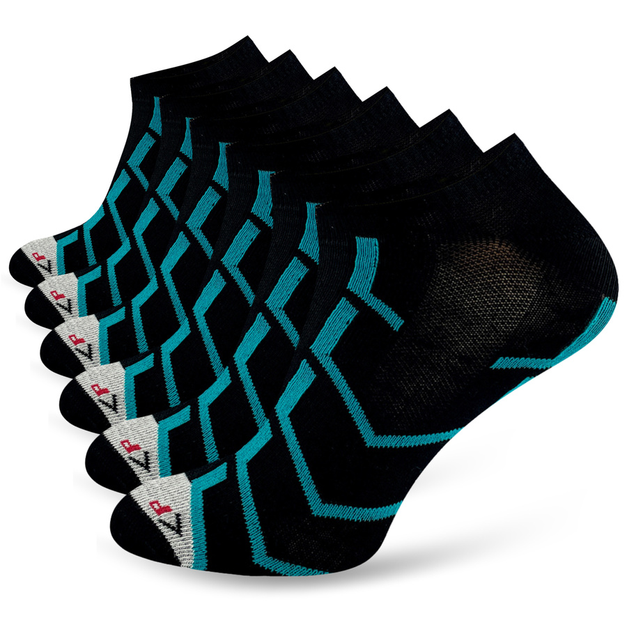 Sneaker-Socken Serie P73 Schwarz/Blau