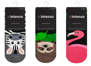 3X Skarpety nie do pary we wzory art.1979 Intenso Happy