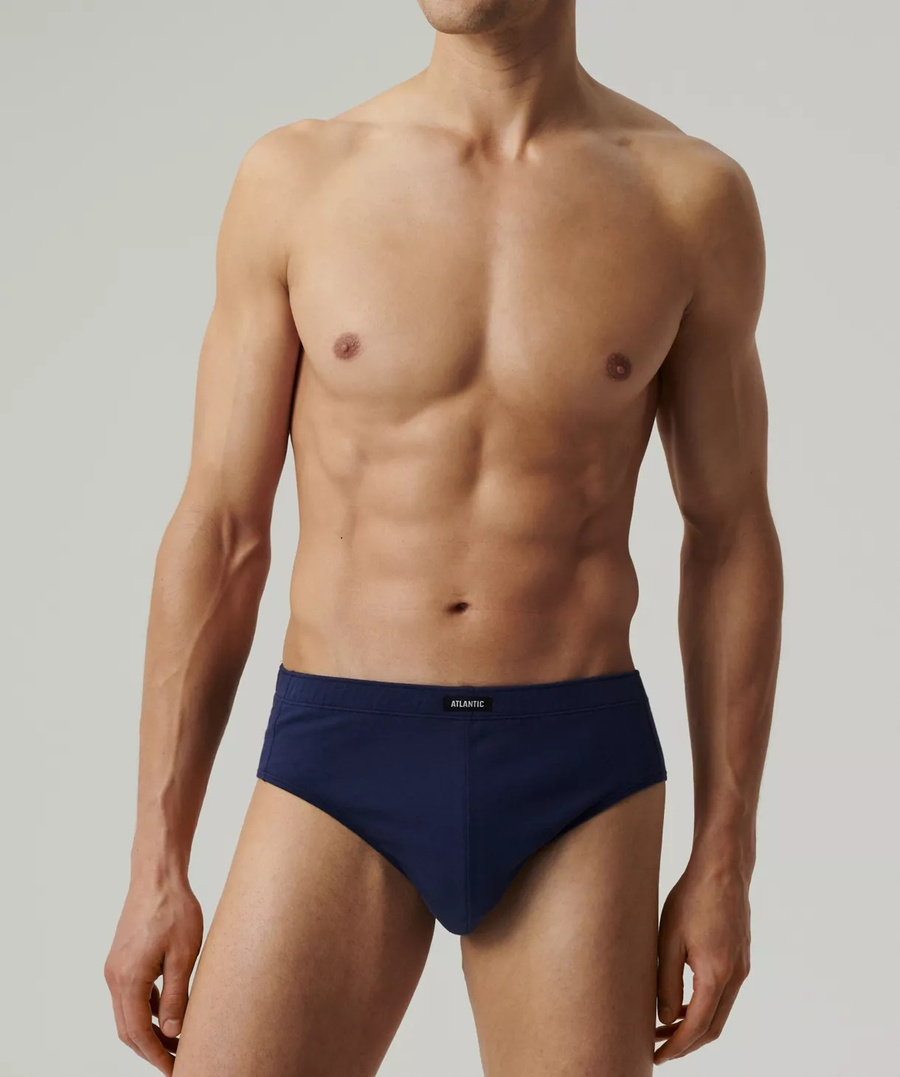 Atlantic Herren Baumwoll Slips Set – Bequeme Klassische Unterwäsche, Atmungsaktiv, 5er Pack, Grün/Blau/Türkis, Frühling/Sommer 2025 Kollektion