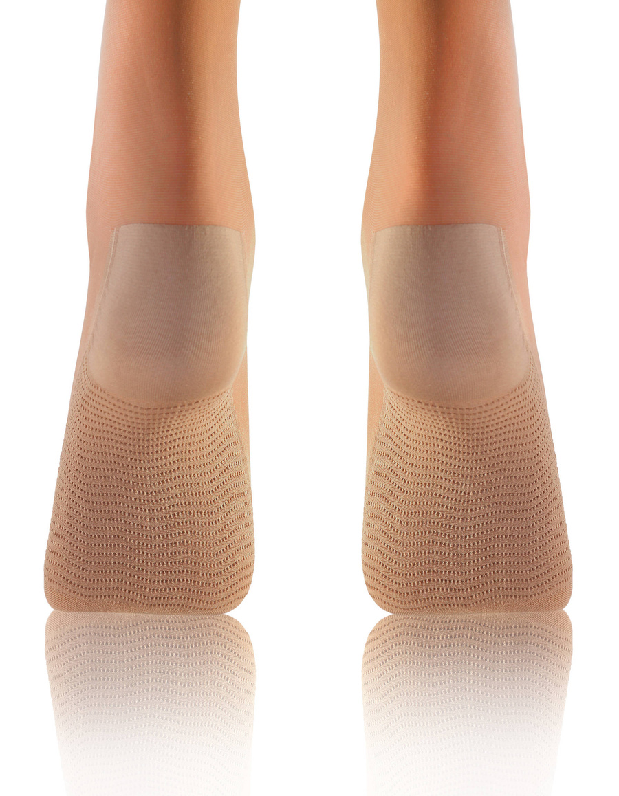 Sesto Senso Damen Podkolanówki – Massierende Sohle, 20 Den, Poliamid-Elastan Mix, Nicht-Drückend, Unterstützt Durchblutung, Elegant Halbtransparent, 3er Pack, Schwarz