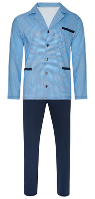 Herren-Schlafanzug Serie Blau
