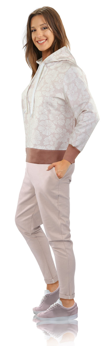 Damen Jogginghose Mono Rosa