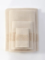 Towel Waffle Checky Beige
