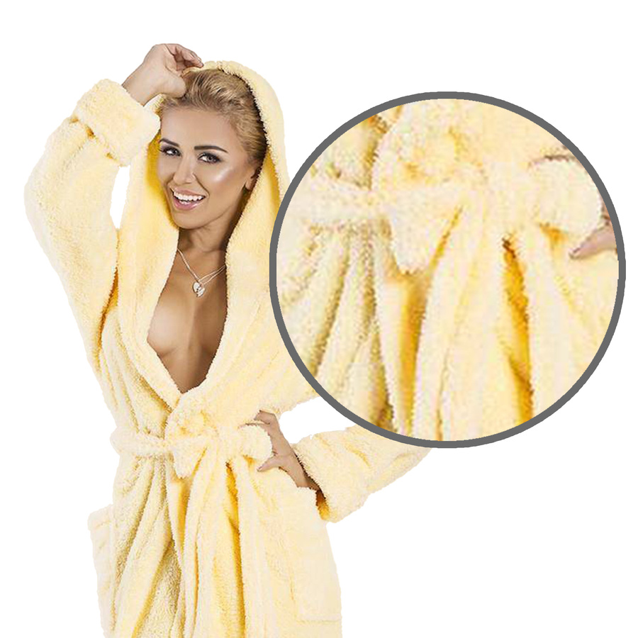 Halat de baie damă Diana galben