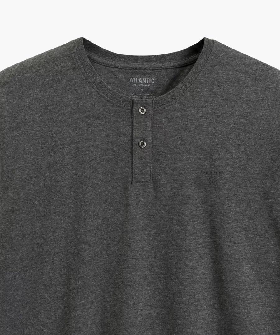 Herren Schlafanzug Serie Nmp-394 Grau Rot