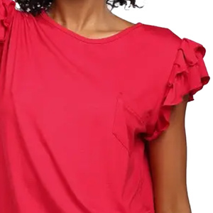 Komplet piżama damska Lulu czerwona Dkaren