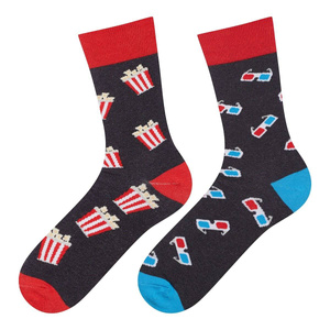 Bunte Soxo Good Stuff Baumwoll-Kinosocken für Männer 