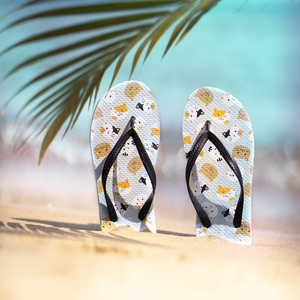 Japonki Plażowe Comfort Damskie Męskie SOXO | Wesołe & Kolorowe w KOTY | Idealne na Plażę Wakacje i na Basen