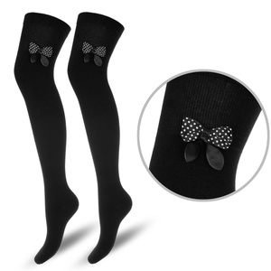 Baumwollsocken für Damen mit Schleife