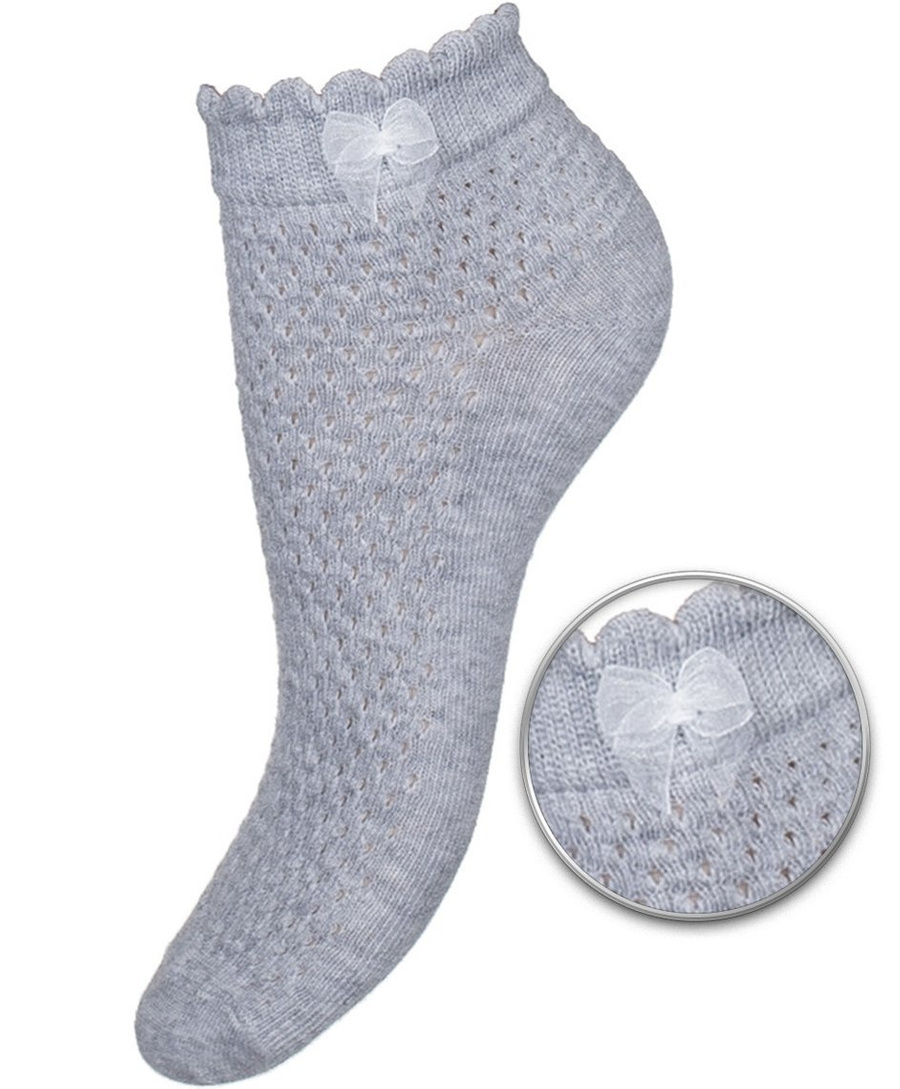 Damen-Socken Serie 115 Hellmeliert Grau
