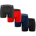 4X Herren-Boxershorts mit dekorativem Gummizug COUGAR Sesto Senso