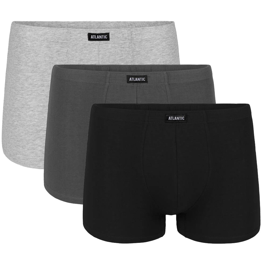 Boxeri Bărbătești Seria 3BMH-007 Gri/Negru/Alb