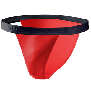 Tanga-Slips SM04 Weiß Blau Rot