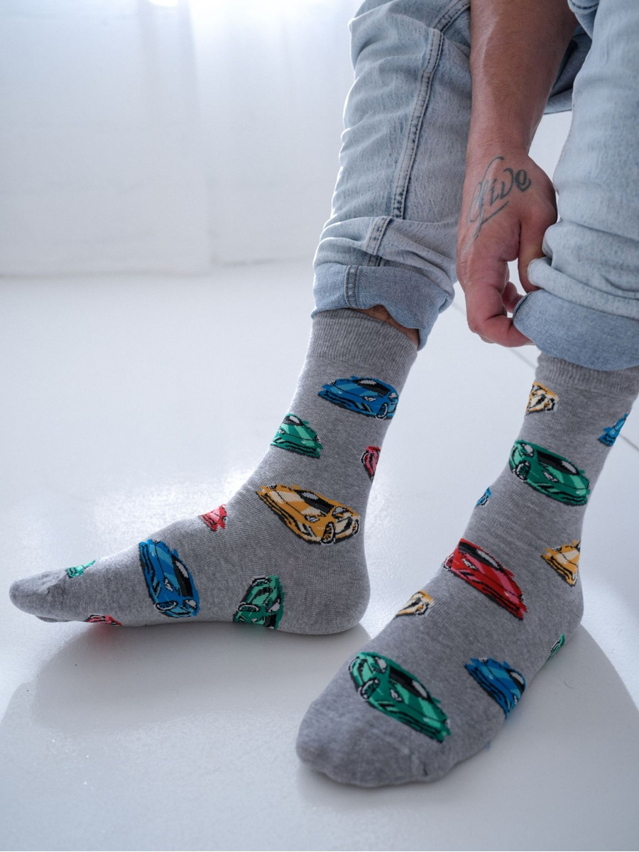 Herrensocken Avangard 0125 Grau