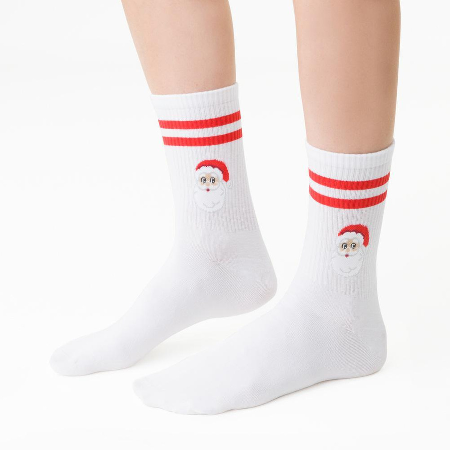 Skarpetki świąteczne w mikołaje art. 136 CO058 granatowe