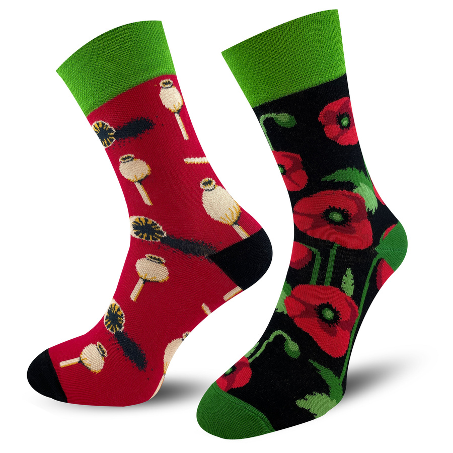 Socken Serie Funny Bunt Rot