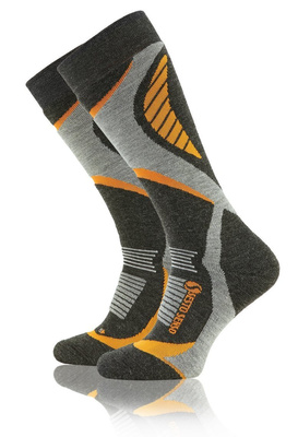 Sesto Senso Skisocken aus Wolle – Thermoaktive Kniestrümpfe mit Silberionen, Verstärkungen, Antibakteriell, Schnelltrocknend, Unisex, Bunt, Ideal für Wintersport und Trekking