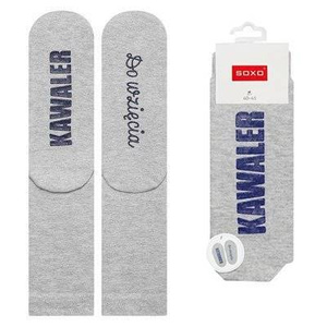 SOXO Männer lange Socken mit Aufschriften fröhliches Geschenk 