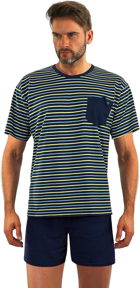 Herren-Pyjama Serie Blau