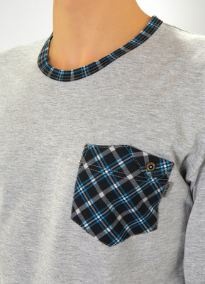 Herren Pyjama Jasiek Blau