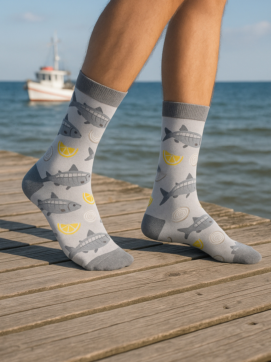 Damen-/Herren-Socken im Geschenkglas Pilzsuppe